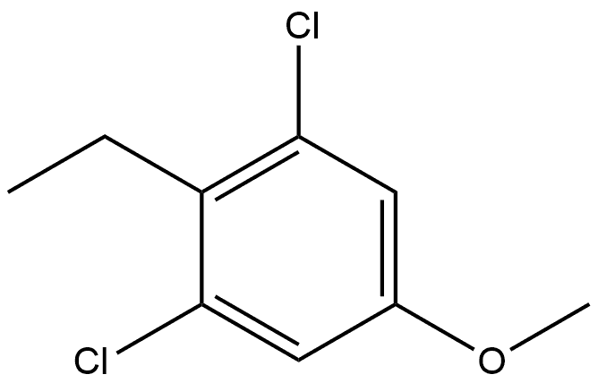 1,3-Dichloro-2-ethyl-5-methoxybenzene,2711328-76-4,结构式