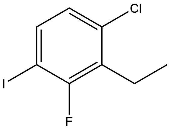 1-Chloro-2-ethyl-3-fluoro-4-iodobenzene,2711472-94-3,结构式