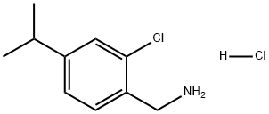 (2-氯-4-异丙基苯基)甲胺盐酸盐,2711760-77-7,结构式