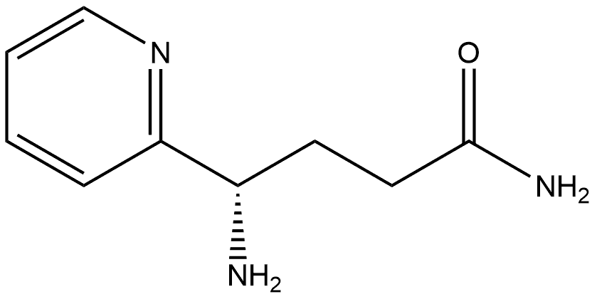 (S)-4-氨基-4-(吡啶-2-基)丁酰胺 结构式