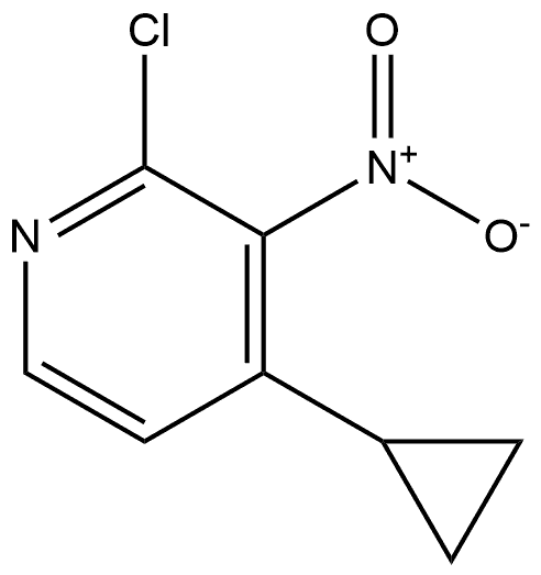 2-Chloro-4-cyclopropyl-3-nitropyridine Struktur