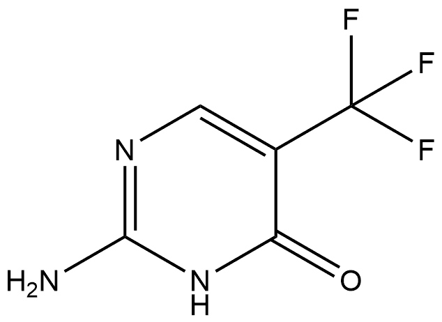 2-Amino-5-(trifluoromethyl)pyrimidin-4(3H)-one Struktur