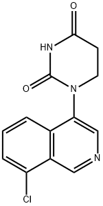 2,4(1H,3H)-Pyrimidinedione, 1-(8-chloro-4-isoquinolinyl)dihydro- Structure