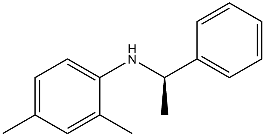 (αR)-N-(2,4-Dimethylphenyl)-α-methylbenzenemethanamine Structure