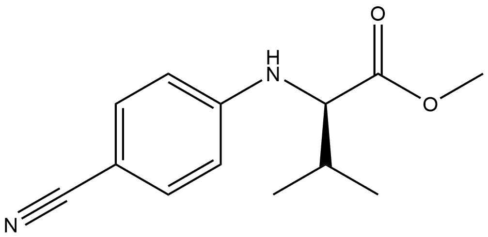 N-(4-Cyanophenyl)-D-valine methyl ester Structure