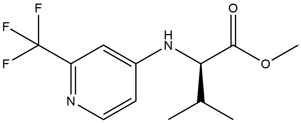 N-[2-(Trifluoromethyl)-4-pyridinyl]-D-valine methyl ester Struktur