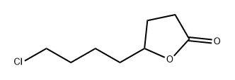2(3H)-Furanone, 5-(4-chlorobutyl)dihydro- Structure