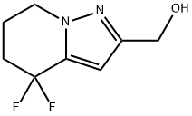 Pyrazolo[1,5-a]pyridine-2-methanol, 4,4-difluoro-4,5,6,7-tetrahydro- 化学構造式