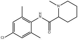 2-Piperidinecarboxamide, N-(4-chloro-2,6-dimethylphenyl)-1-methyl- 化学構造式