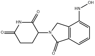 2,6-Piperidinedione, 3-[1,3-dihydro-4-(hydroxyamino)-1-oxo-2H-isoindol-2-yl]- Structure