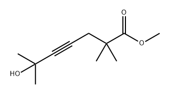 6-羟基-2,2,6-三甲基庚-4-乙炔酸甲酯 结构式