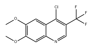 4-氯-6,7-二甲氧基-3-(三氟甲基)喹啉,2718971-71-0,结构式