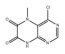 6,7-Pteridinedione, 4-chloro-5,8-dihydro-5-methyl- Struktur