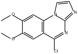 Imidazo[1,2-a]quinazoline, 5-chloro-7,8-dimethoxy- 化学構造式