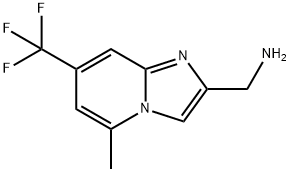 Imidazo[1,2-a]pyridine-2-methanamine, 5-methyl-7-(trifluoromethyl)- Structure