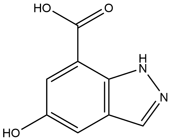 5-Hydroxy-1H-indazole-7-carboxylic acid Struktur