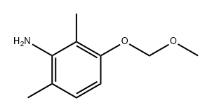 3-(甲氧基甲氧基)-2,6-二甲基苯胺 结构式