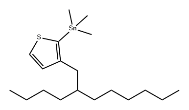 Stannane, [3-(2-butyloctyl)-2-thienyl]trimethyl- 结构式