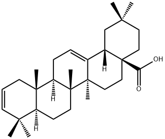 Oleana-2,12-dien-28-oic acid Structure