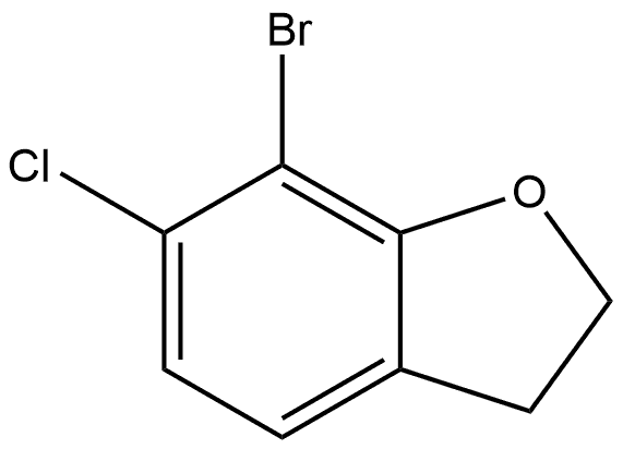 7-bromo-6-chloro-2,3-dihydrobenzofuran Structure