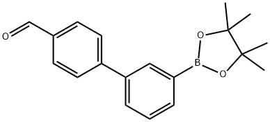 3′-(4,4,5,5-四甲基-1,3,2-二氧硼杂环戊烷-2-基)[1,1′-联苯]-4-甲醛 结构式