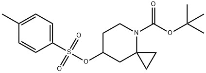 4-Azaspiro[2.5]octane-4-carboxylic acid, 7-[[(4-methylphenyl)sulfonyl]oxy]-, 1,1-dimethylethyl ester Structure