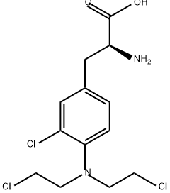 L-Phenylalanine, 4-[bis(2-chloroethyl)amino]-3-chloro- Structure