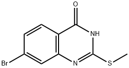 7-溴-2-(甲硫基)喹唑啉-4(3H)-酮,2724923-34-4,结构式