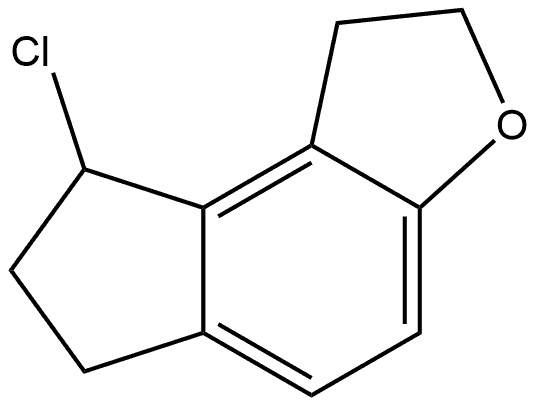 8-chloro-1,6,7,8-tetrahydro-2H-indeno[5,4-b]furan Structure