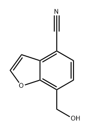 4-Benzofurancarbonitrile, 7-(hydroxymethyl)- Struktur