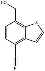 7-(羟甲基)苯并[B]噻吩-4-腈,2725741-69-3,结构式
