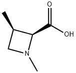 (2S,3R)-1,3-Dimethyl-2-azetidinecarboxylic acid Struktur