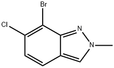 2H-Indazole, 7-bromo-6-chloro-2-methyl- Struktur