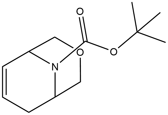 tert-butyl 3-oxa-9-azabicyclo[3.3.1]non-6-ene-9-carboxylate Struktur