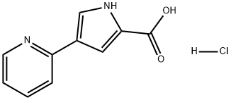 4-(吡啶-2-基)-1H-吡咯-2-羧酸盐酸盐,2728091-61-8,结构式