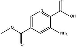 3-amino-5-(methoxycarbonyl)pyridine-2-carboxyli
c acid Structure