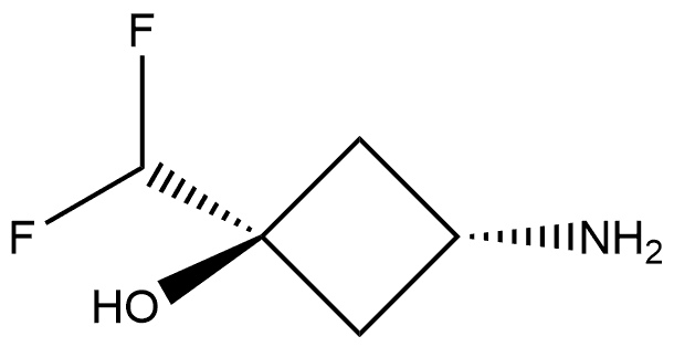 cis-3-amino-1-(difluoromethyl)cyclobutanol Struktur