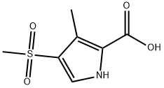 3-甲基-4-(甲磺酰基)-1H-吡咯-2-羧酸 结构式