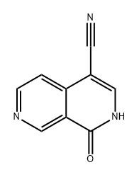 2,7-Naphthyridine-4-carbonitrile, 1,2-dihydro-1-oxo- Structure