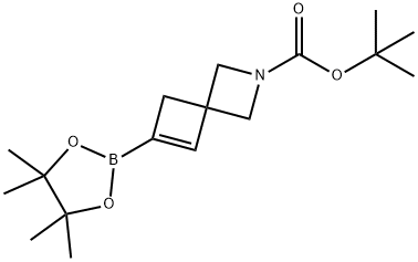 2-Azaspiro[3.3]hept-5-ene-2-carboxylic acid, 6-(4,4,5,5-tetramethyl-1,3,2-dioxaborolan-2-yl)-, 1,1-dimethylethyl ester Structure