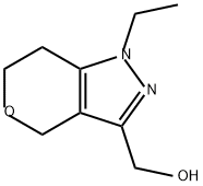 {1-ethyl-1H,4H,6H,7H-pyrano[4,3-c]pyrazol-3-yl}m
ethanol 化学構造式