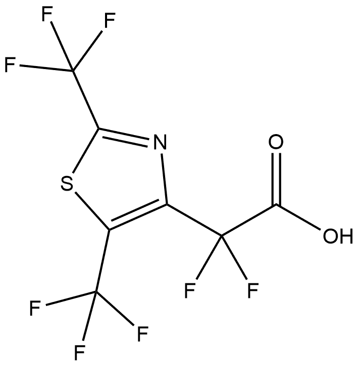 2-(2,5-双(三氟甲基)噻唑-4-基)-2,2-二氟乙酸,2731008-15-2,结构式
