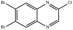 6,7-dibromo-2-chloroquinoxaline 化学構造式