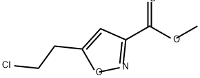 methyl
5-(2-chloroethyl)-1,2-oxazole-3-carboxylate Struktur