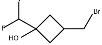 3-(bromomethyl)-1-(difluoromethyl)cyclobutan-1-ol Structure