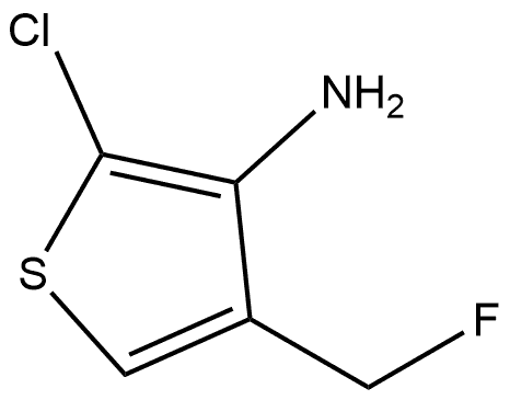 2-氯-4-(氟甲基)噻吩-3-胺,2732241-97-1,结构式