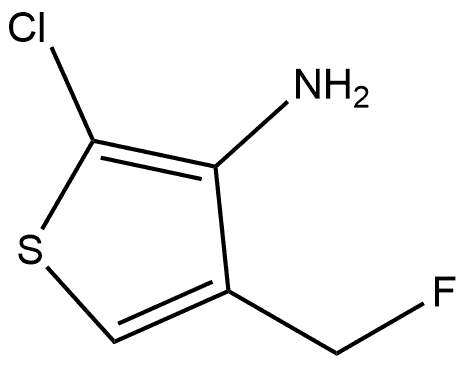 3-Thiophenamine, 2-chloro-4-(fluoromethyl)- Struktur