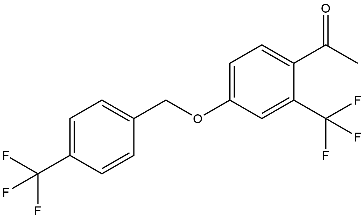 1-[2-(Trifluoromethyl)-4-[[4-(trifluoromethyl)phenyl]methoxy]phenyl]ethanone Structure