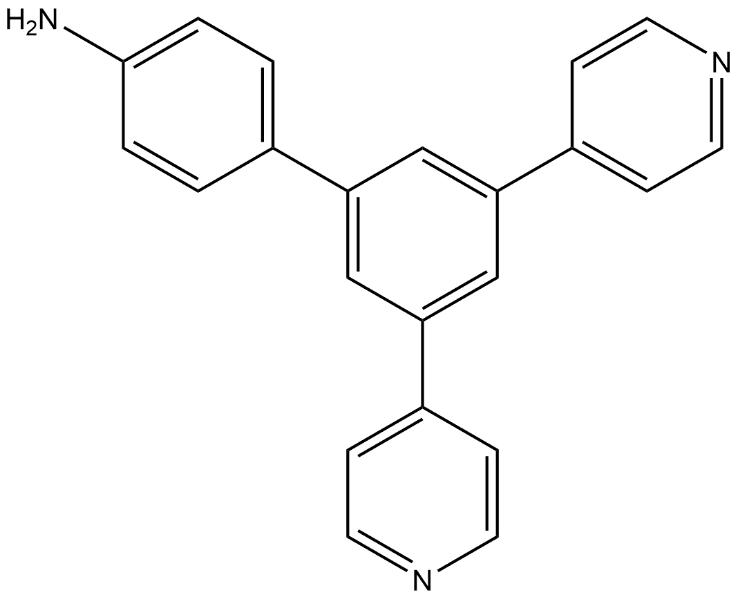 3′,5′-Di-4-pyridinyl[1,1′-biphenyl]-4-amine Structure