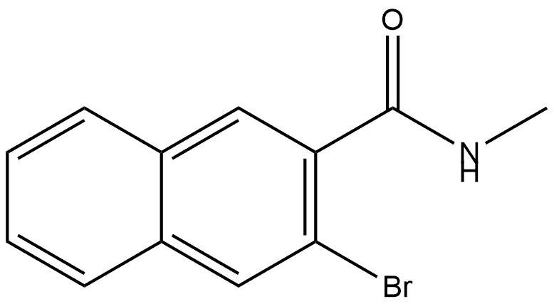 3-Bromo-N-methyl-2-naphthalenecarboxamide,2733063-47-1,结构式